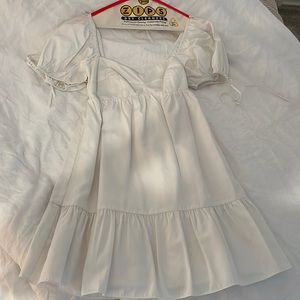 Amanda uprichard Sicily puff sleeve white dress M